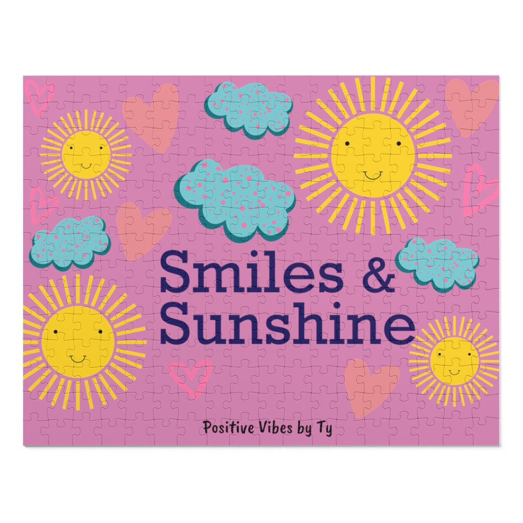 Smiles & Sunshine Puzzle (252 Piece) Pink