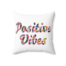 Load image into Gallery viewer, Positive Vibes Square Pillow (White)

