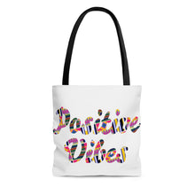 Load image into Gallery viewer, Uniquely Inspired-Positive Vibes Tote Bag (White)
