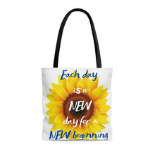 Load image into Gallery viewer, New Day New Beginning Tote Bag
