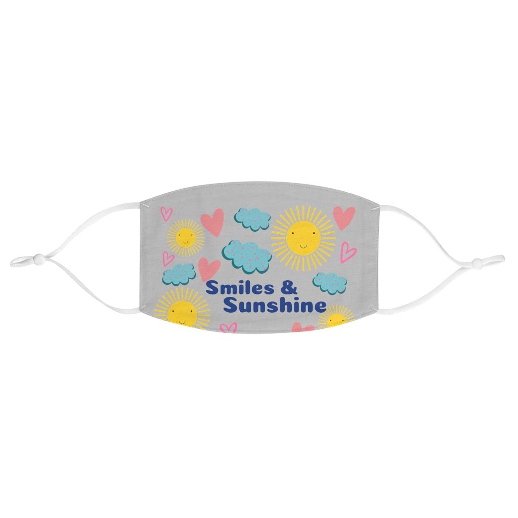 Hello Sunshine Snug-Fit Polyester Face Mask (Gray)