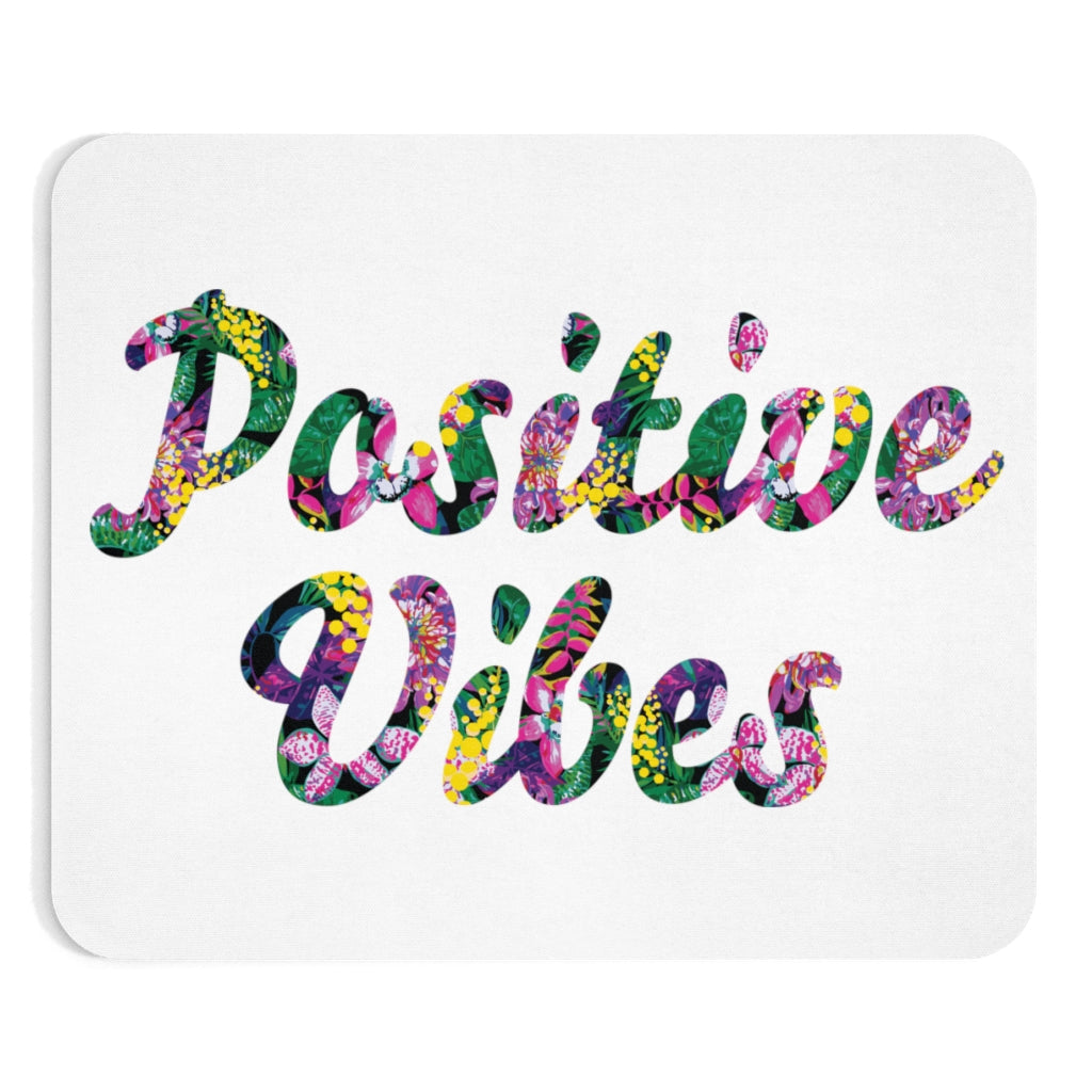 Positive Vibes Mousepad (White)