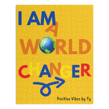Load image into Gallery viewer, &quot;I Am A World Changer&quot; Puzzle (252 Piece) Yellow
