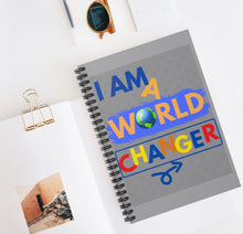 Load image into Gallery viewer, I Am A World Changer Notebook (Gray)
