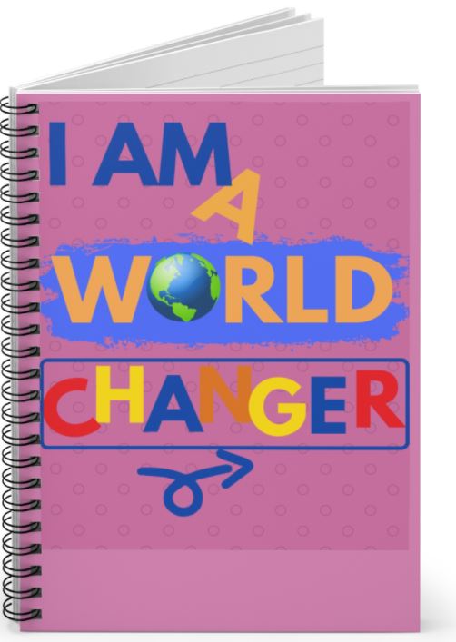 I Am A World Changer Notebook (Pink)