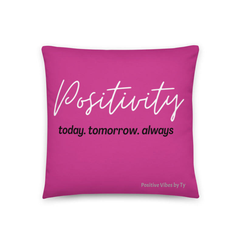 Positivity Pillow (Pink)