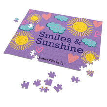 Load image into Gallery viewer, Smiles &amp; Sunshine Puzzle (252 Piece) Purple
