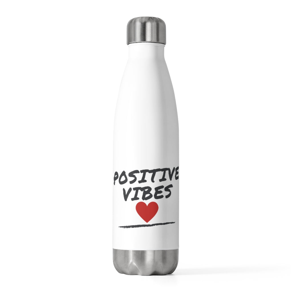 I Love Positive Vibes Water Bottle (20 oz)