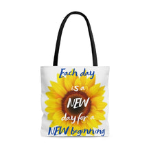 Load image into Gallery viewer, New Day New Beginning Tote Bag

