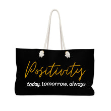Load image into Gallery viewer, Positivity Tote Bag (Black)
