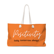 Load image into Gallery viewer, Positivity Beach Tote (Orange)
