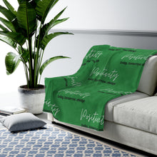 Load image into Gallery viewer, Positivity Throw Blanket (Green)
