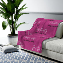 Load image into Gallery viewer, Positivity Throw Blanket (Pink)
